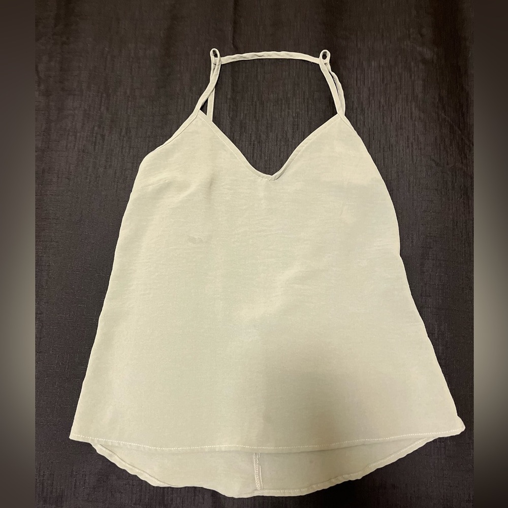 Timing Minty Green Spaghetti- Strappy V- Line/ Backless S Tank
